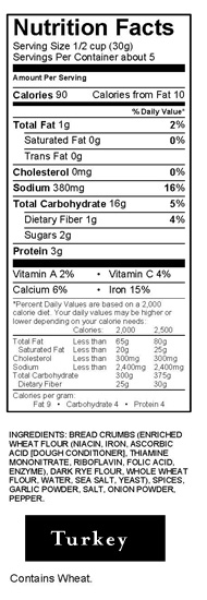 Nutritional Facts